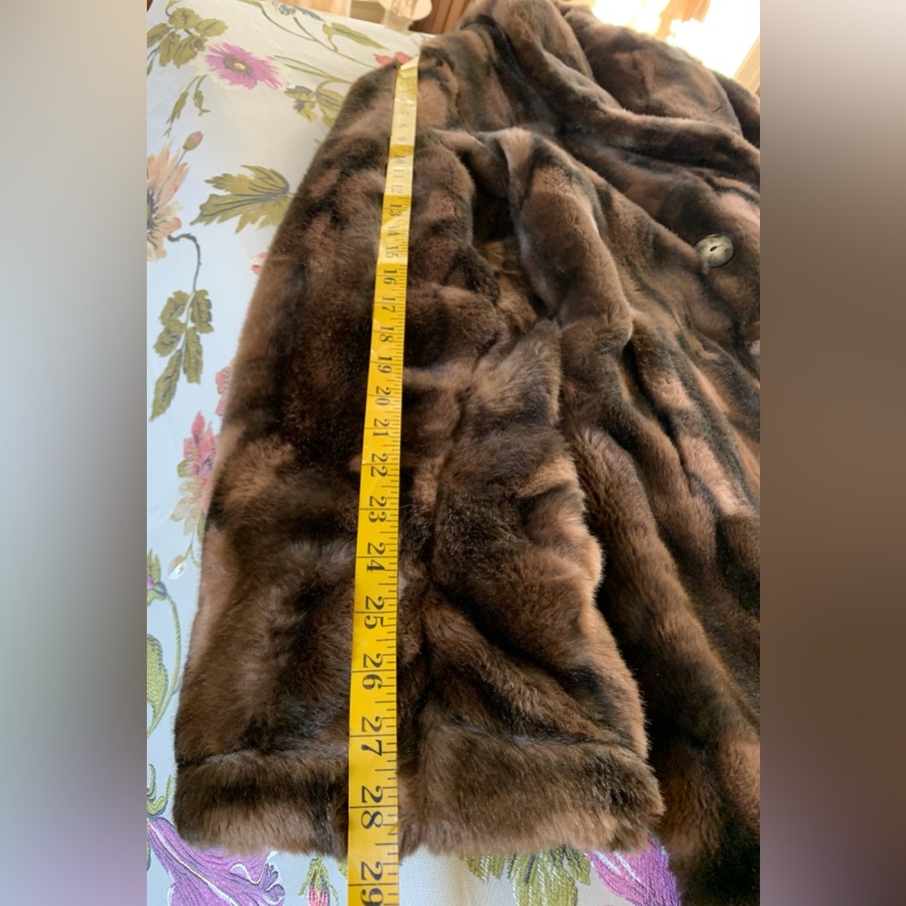 Vintage Epic 30's-inspired Gatsby-inspired Full Length Exotic Faux Fur Long Coat - Picture 14 of 16